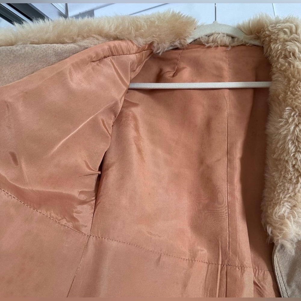 Vintage 1970’s Penny Lane Suede Coat w/Sheepskin Collar Women’s Size M- Pls Read - Picture 6 of 9